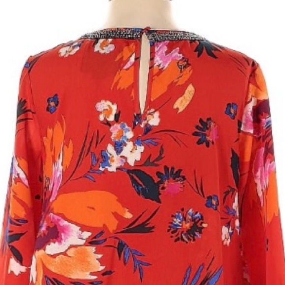 Maeve Sketched Peonies Tunic Dress by Anthropologie - Picture 12 of 15